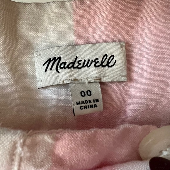 MADEWELL Stripe Paperbag Pants - Picture 6 of 8